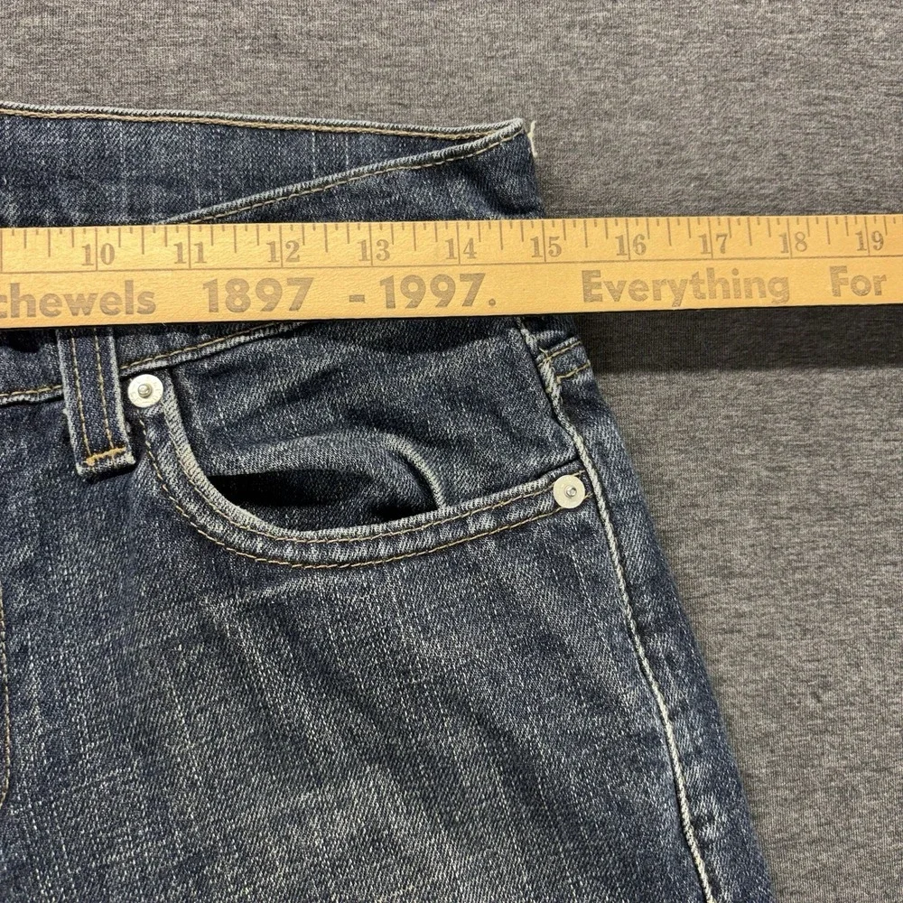 Levi's 511 Jeans Mens 30X32 Blue Denim Slim Fit Stretch Fade Workwear Whiskered